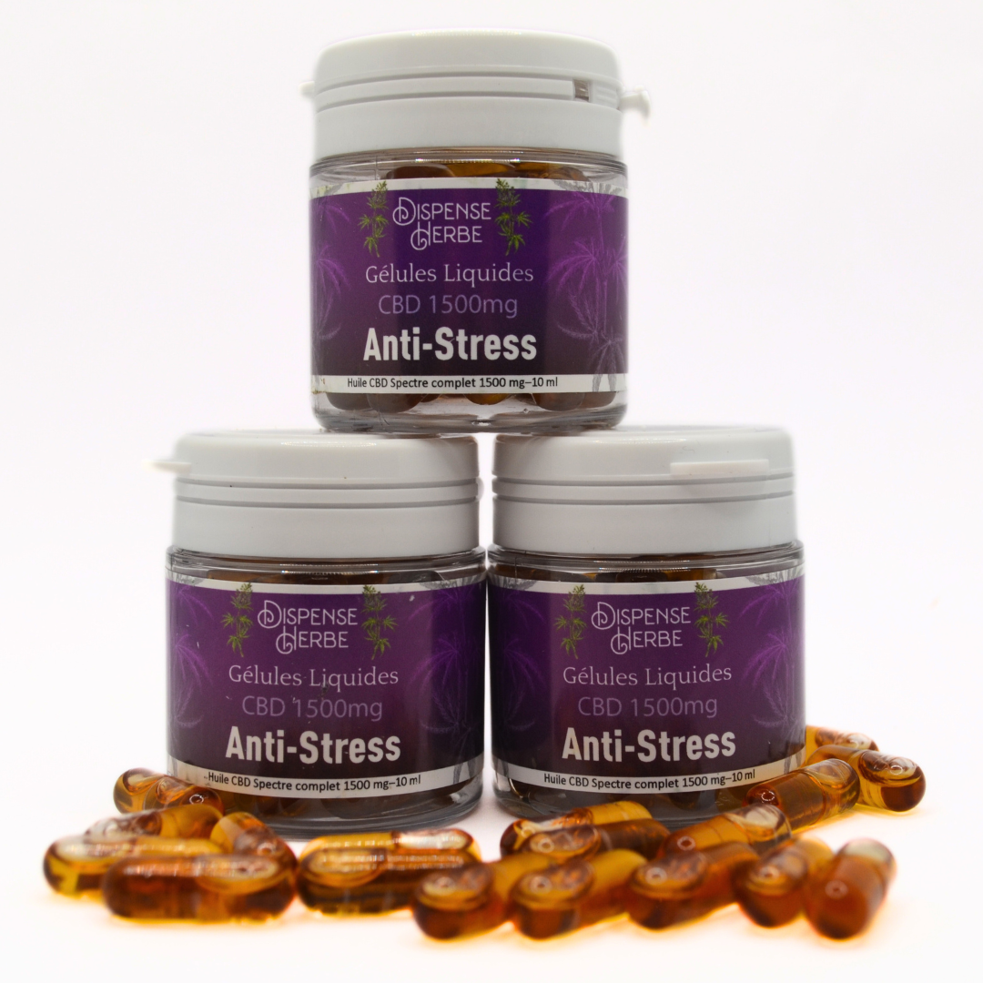 Gélule Liquides CBD | Anti Stress - Rhodiola & Mélisse
