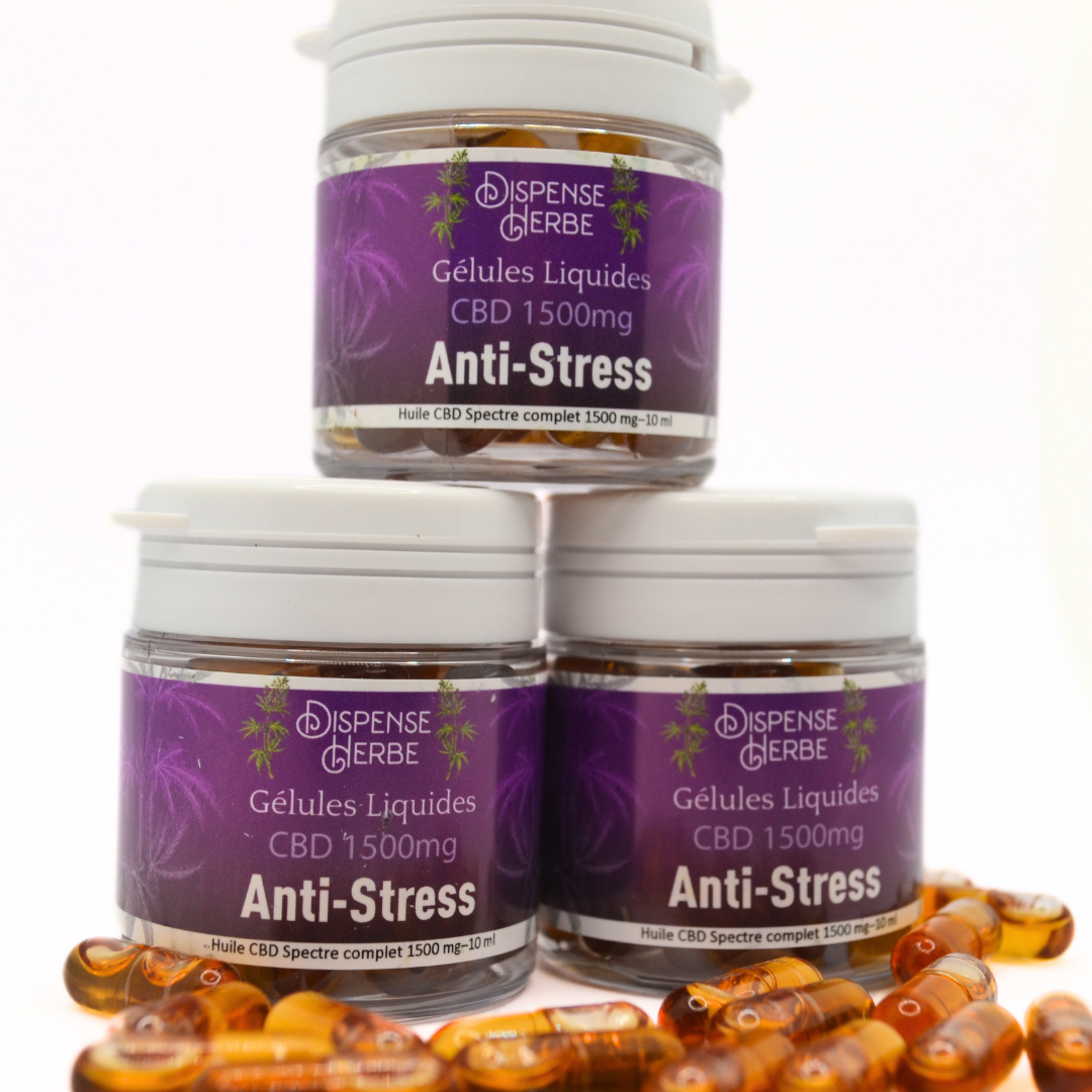 Gélule Liquides CBD | Anti Stress - Rhodiola & Mélisse