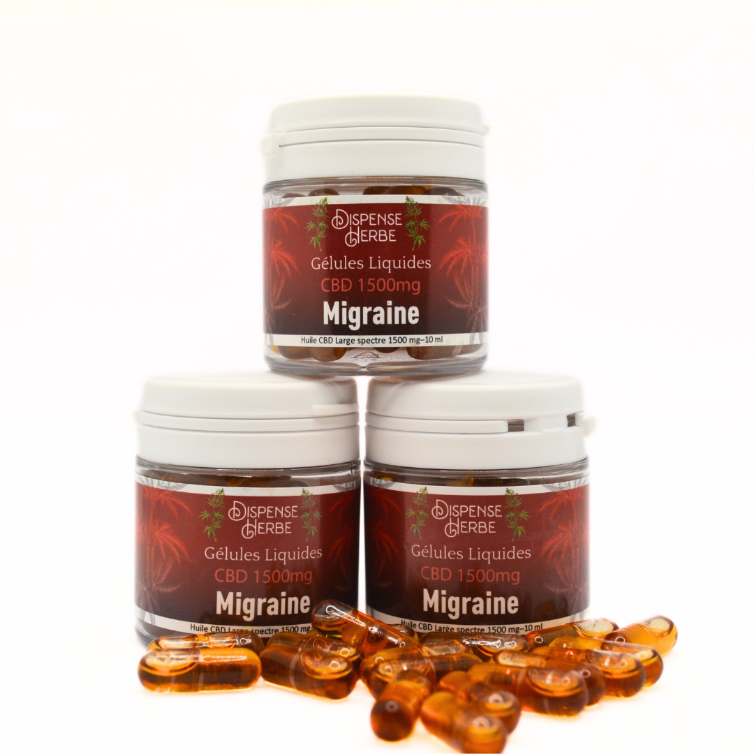 Gélule Liquides CBD | Migraine Basilic & Rhodiola