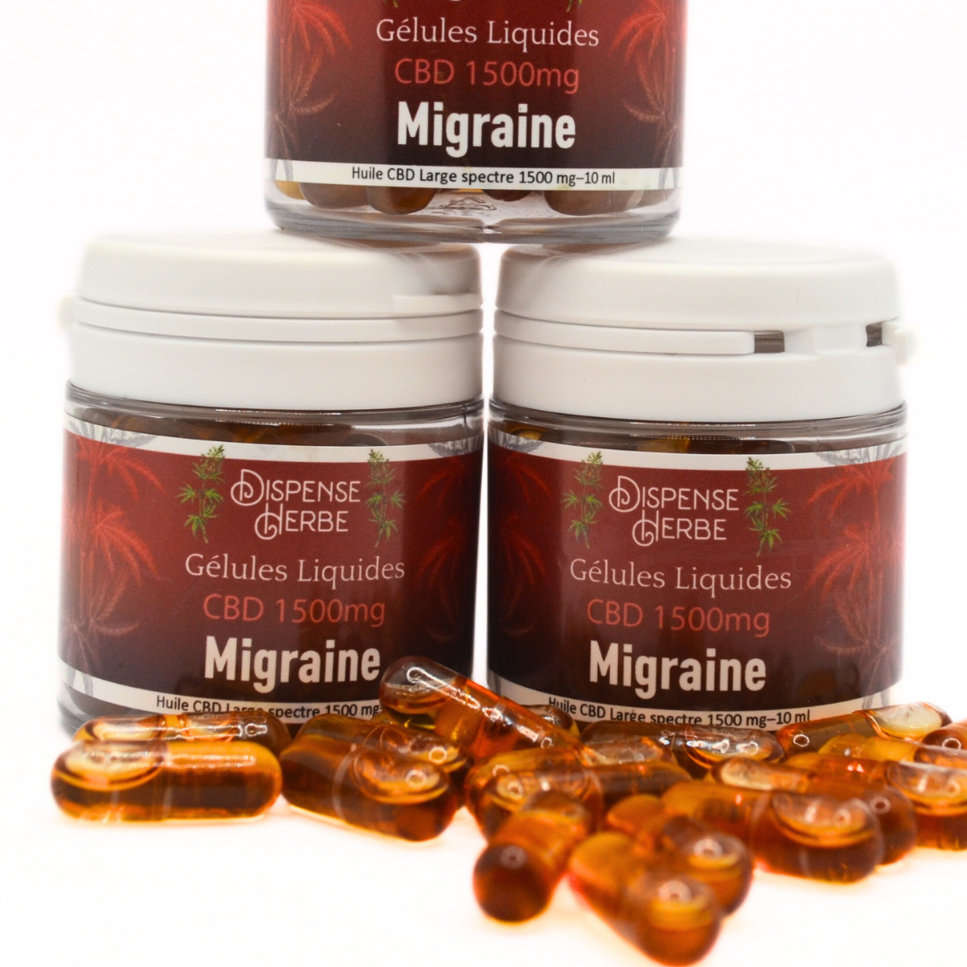 Gélule Liquides CBD | Migraine Basilic & Rhodiola