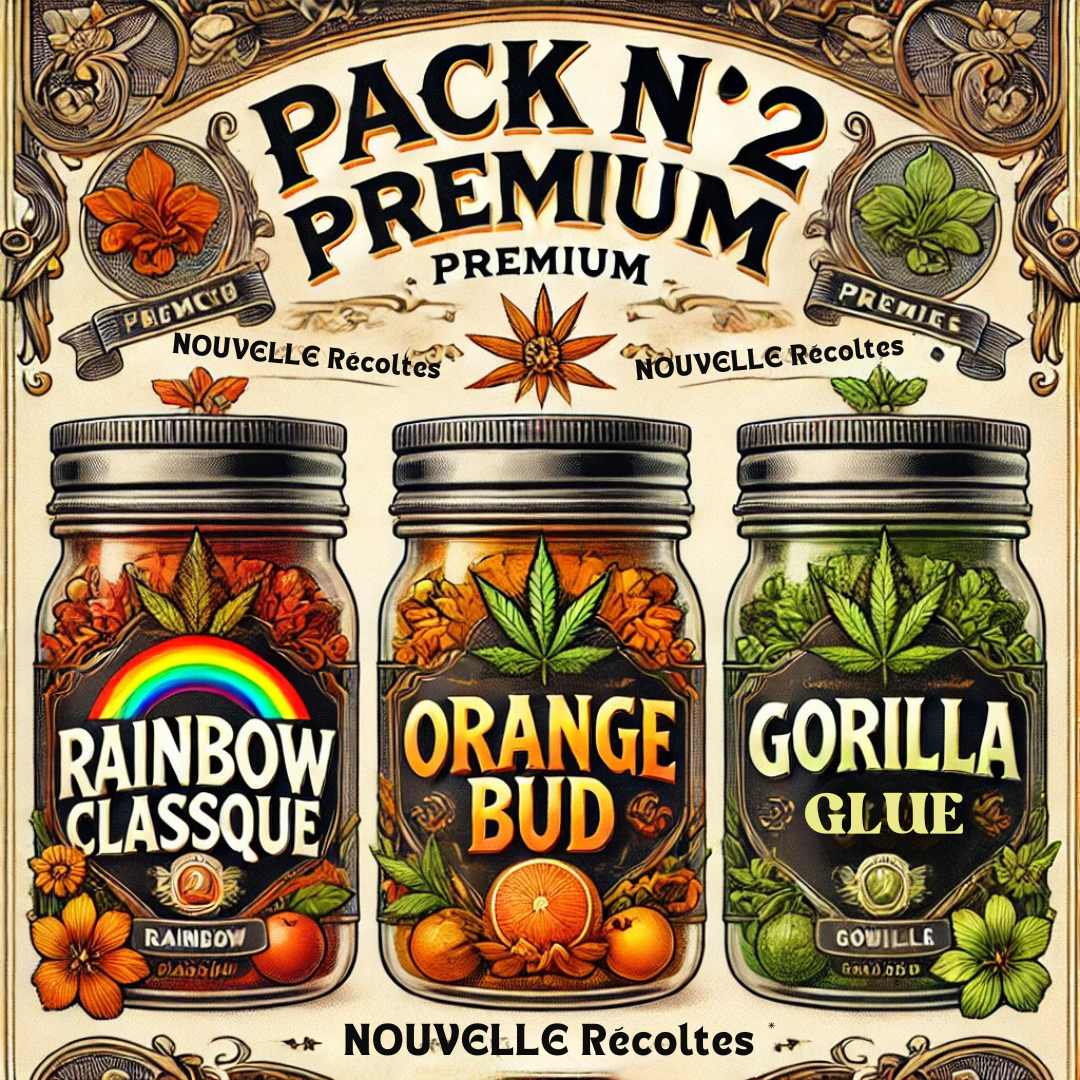 PACK PREMIUM NOUVELLE Récoltes Française n°2 = 4.75€ le gramme