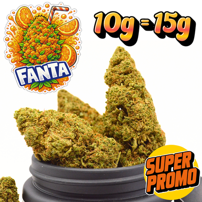 🍊 FANTA | 🇺🇸 Fleur CBD Indoor US — PROMO : Jusqu'à 75% de quantité OFFERTE