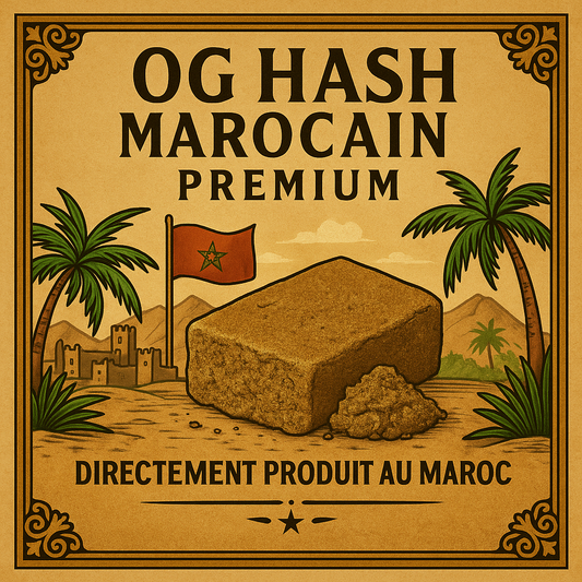 Résine CBD – OG Hash Marocain/RIF Premium